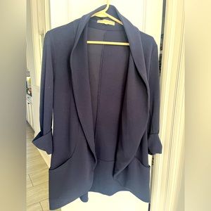 French Mauve Open Front Blazer